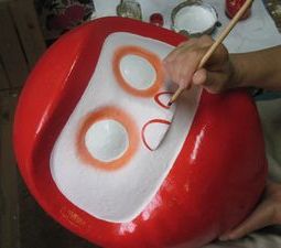 顔描き　鼻まわし